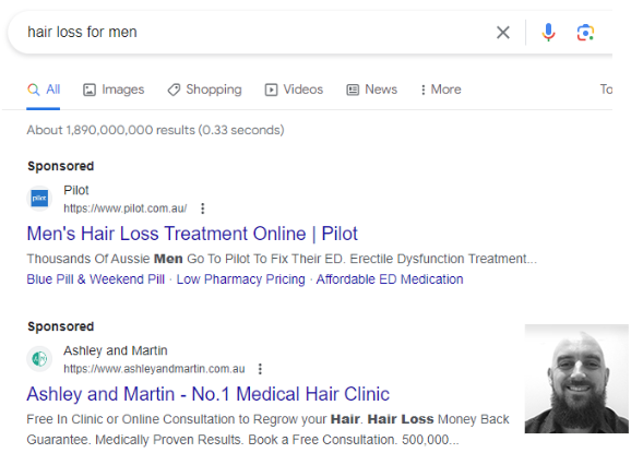 Search ads in Google ads